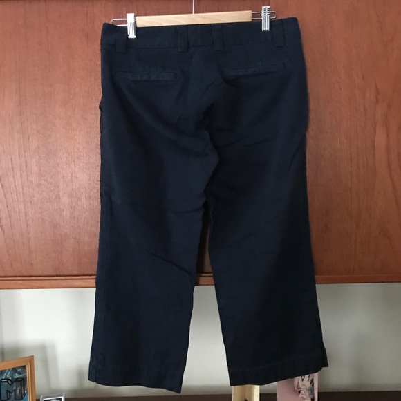 J crew cotton navy capris - Picture 2 of 7